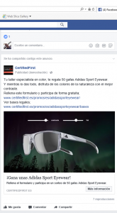 Certifiedfirst Facebook con Adidas Sport Eyewear_1